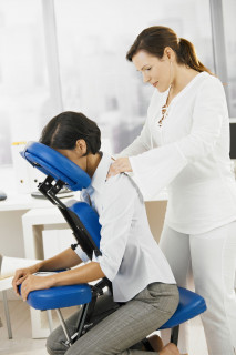 Corporate chair massage