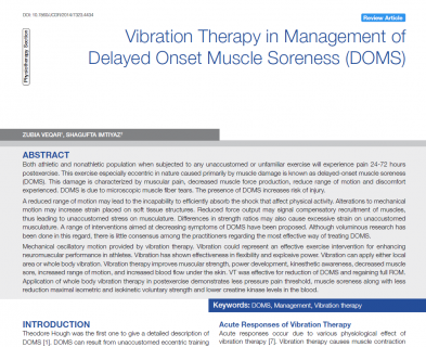 DOMS: journal article