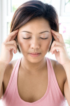 Self applied temporalis muscle massage