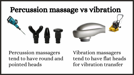 The benefits of percussion massage (massage guns) vs vibration massage