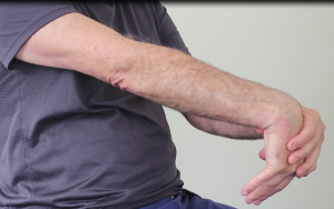 Tension test for tennis elbow