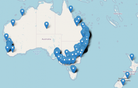 Website map of clinics