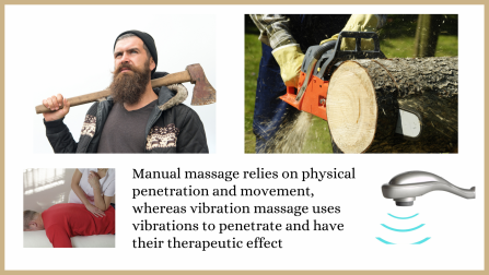 Vibration massage usage advice