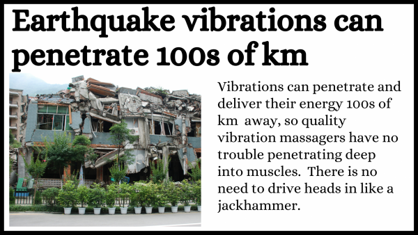 Vibrations can penetrate a long way